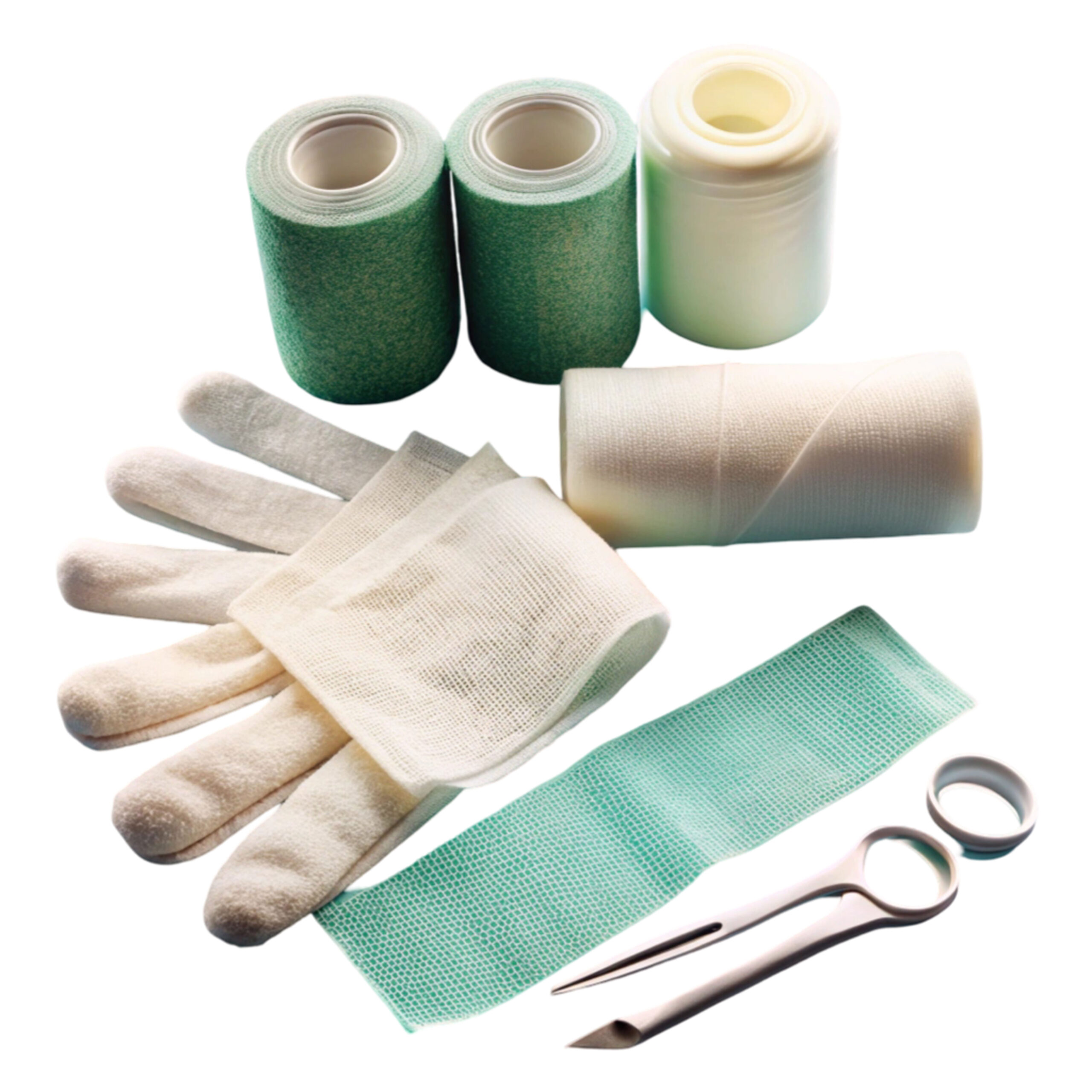 a set of dressing often used supplies in a medical