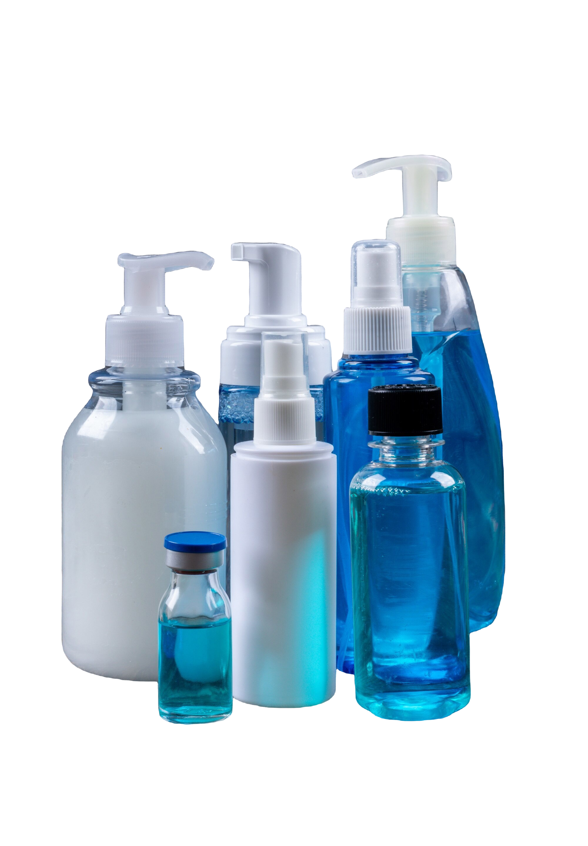 liquid-soaps-sprays-side-view-dark-wooden-background