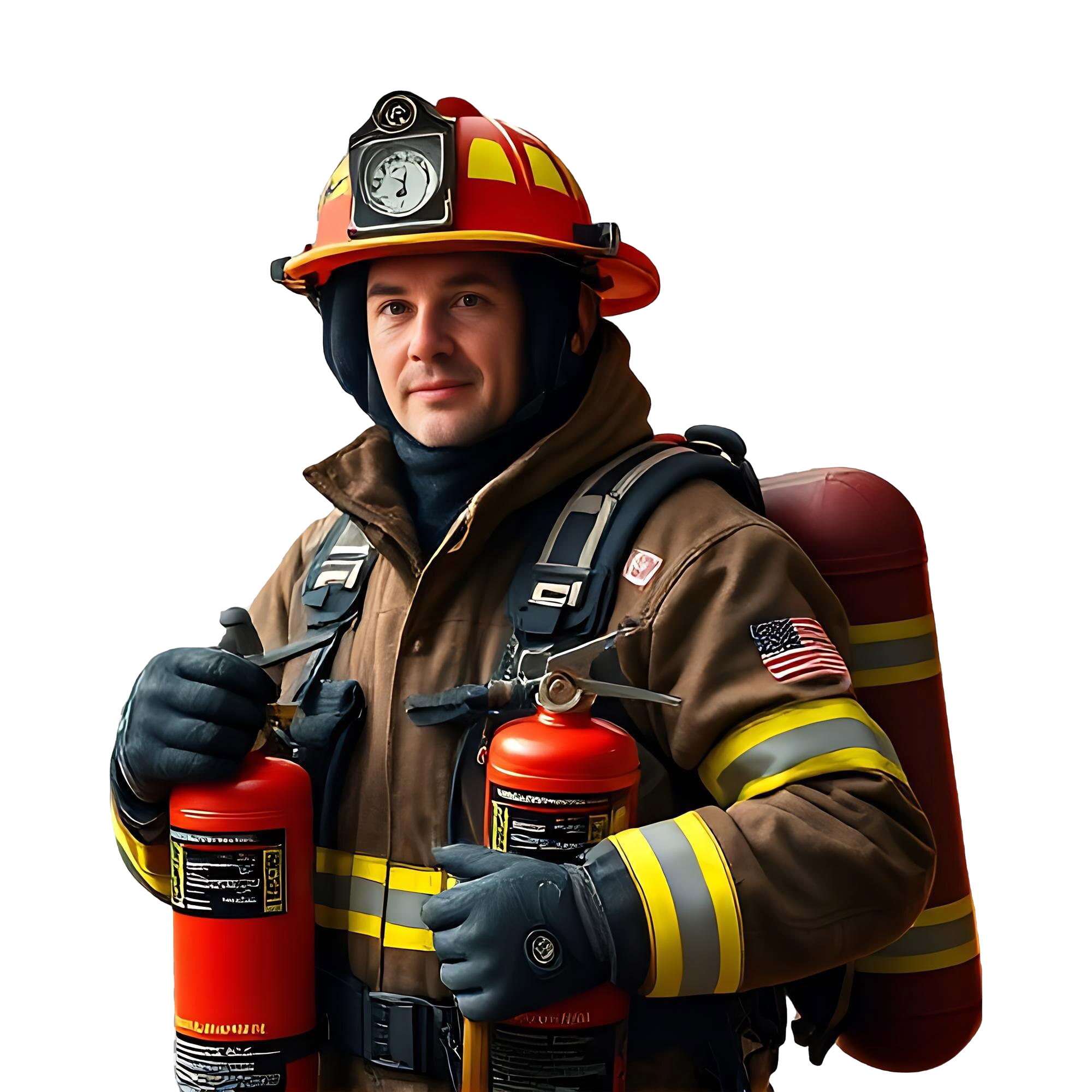 male-firefighter-full-gear-holding-fire-extinguisher