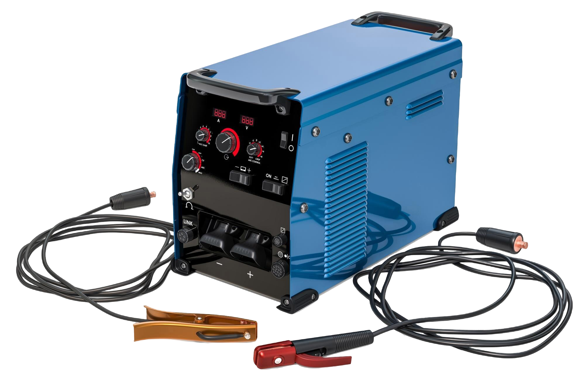 welding-machine-with-stick-electrode-holder-work-cable-clamp-3d-rendering