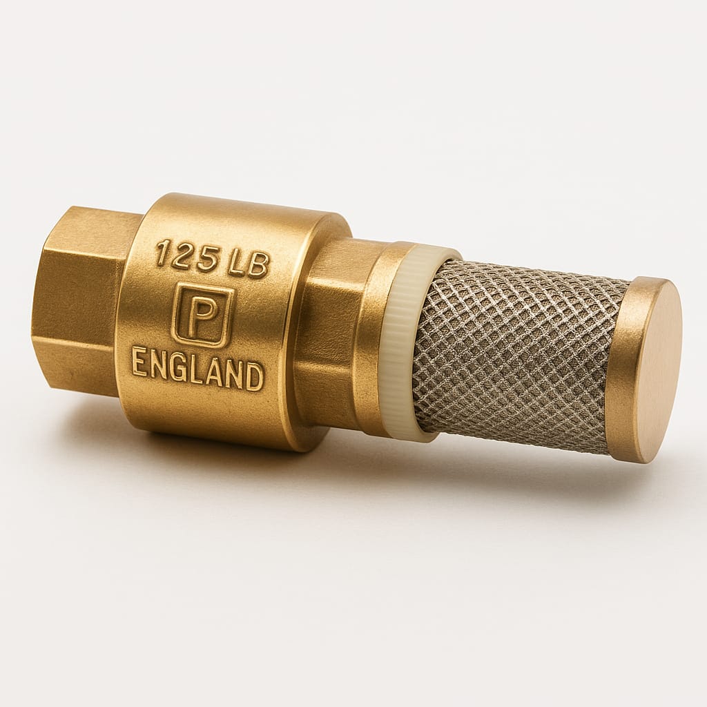 brass foot valve