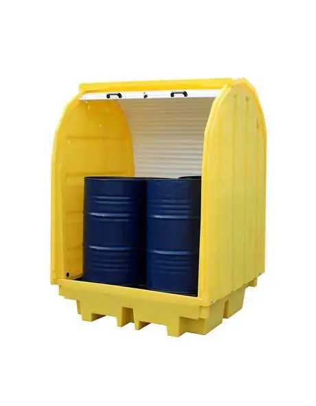 COVERED SPILL PALLET 4 DRUM