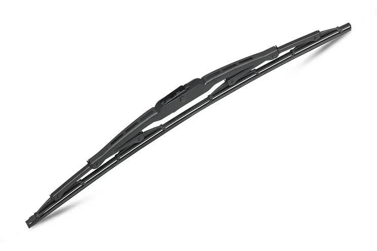 Curved wiper blades