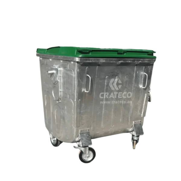 1.1 CBM METAL BIN FLAT LID