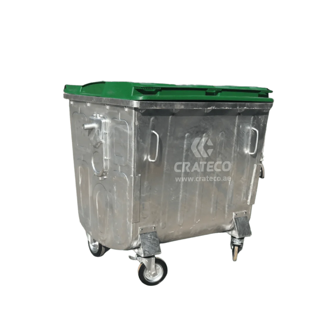 1.1 CBM METAL BIN FLAT LID